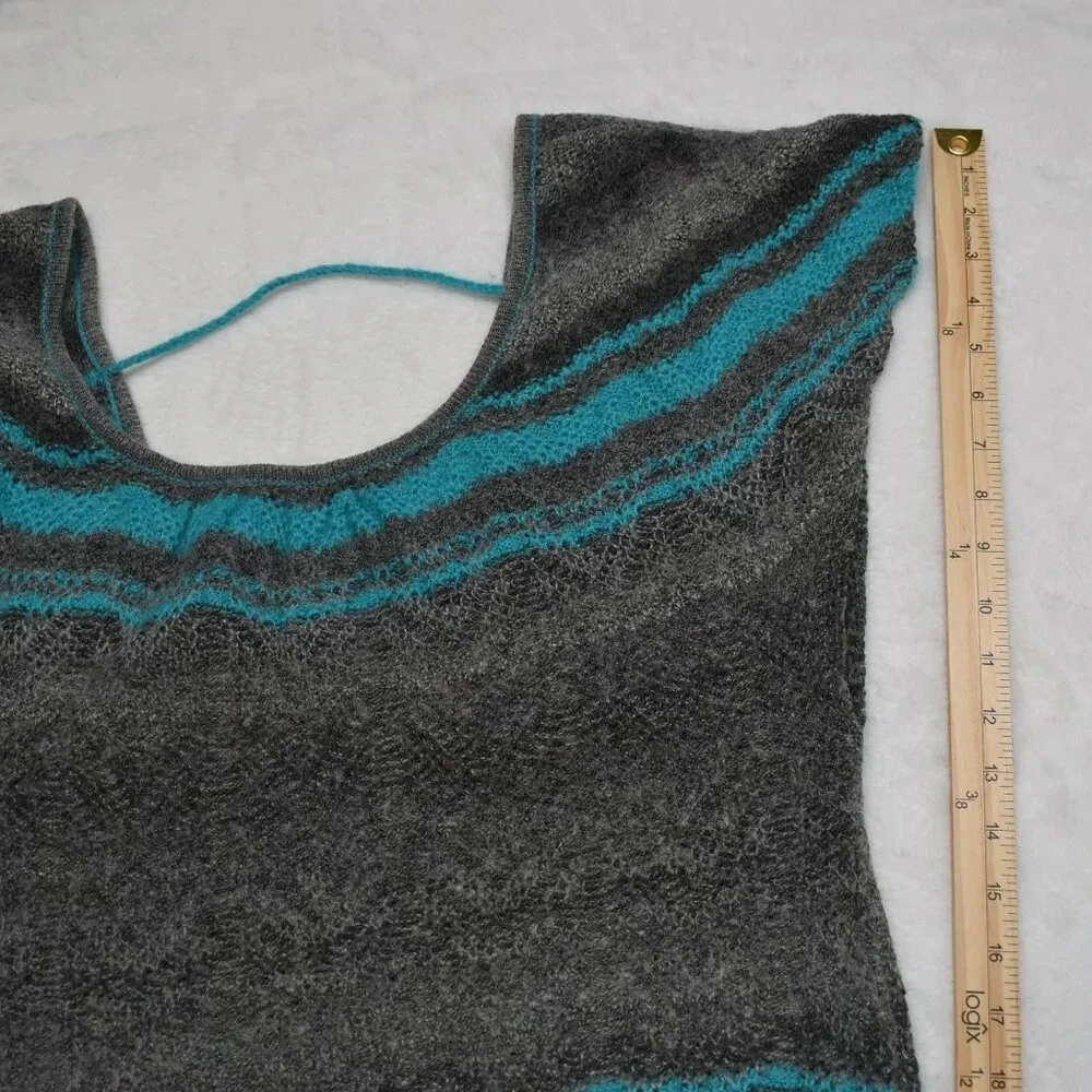 Free People Sweater Dress Tunic Sz M Mini Wool Blend Southwestern Boho Cowgirl